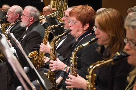 Saxophone section